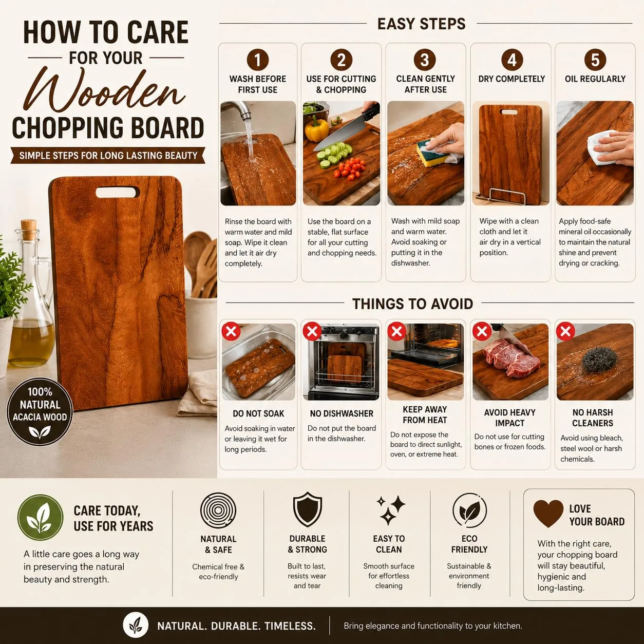 chopping board wooden - Best - Wooden Chopping Board for Kit 5 Wooden Chopping Board for - view 4