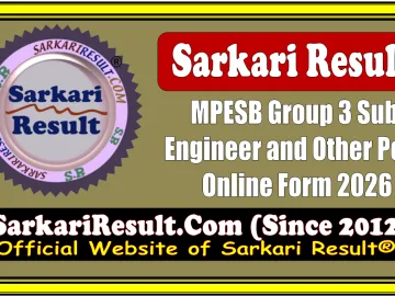 MPESB Group 3 Sub Engineer